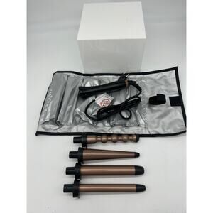 Prizm 5-in-1 Curling Iron Wand Set 11 Temp Settings Open Box Missing one Piece